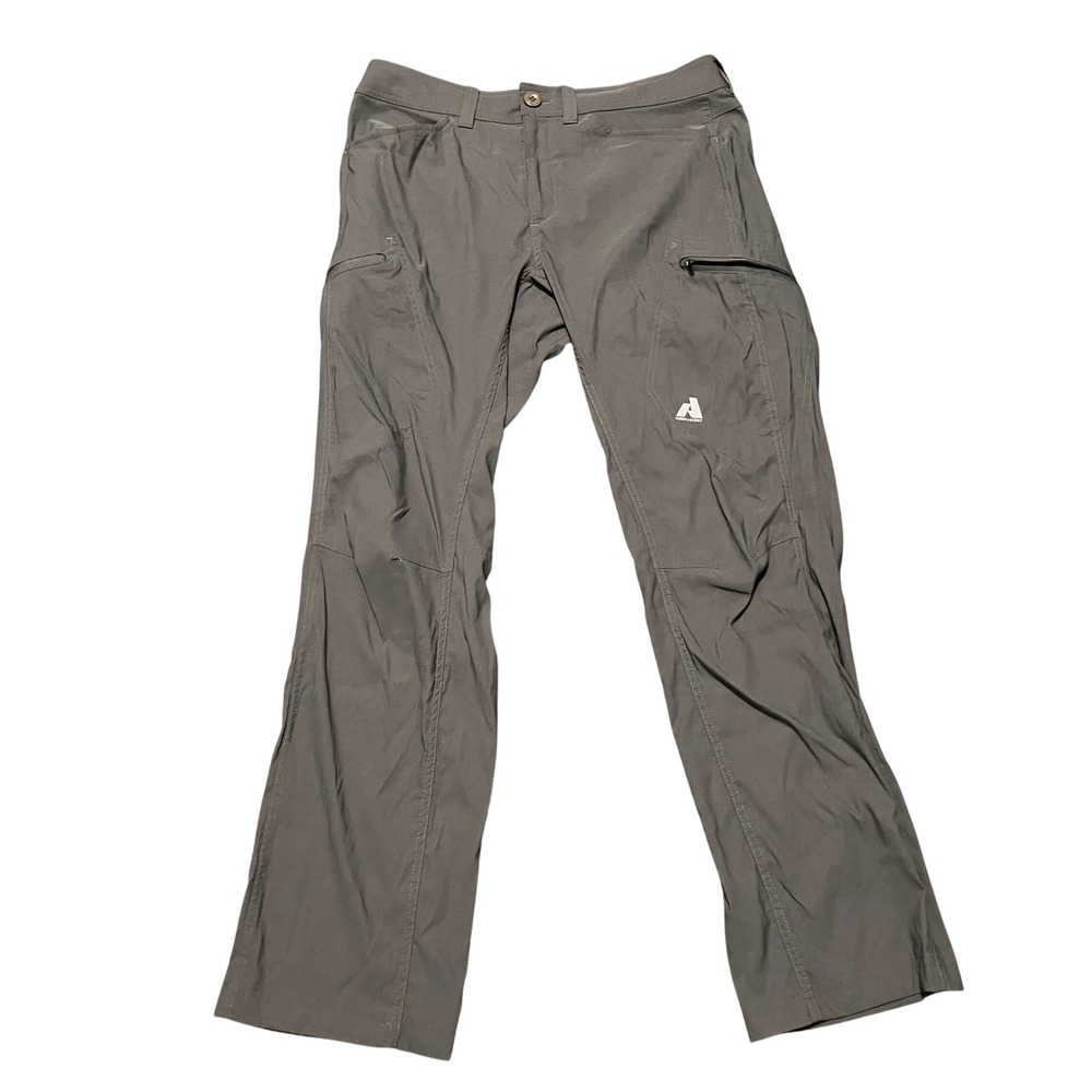 Eddie Bauer First Ascent Hiking Pants Mens 34x32 Gray Guide Pro Stretch
